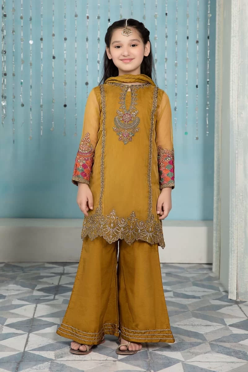 Maria.b Kid’s Wear Mustard Outfit Mbmks-Ea22-17Mu