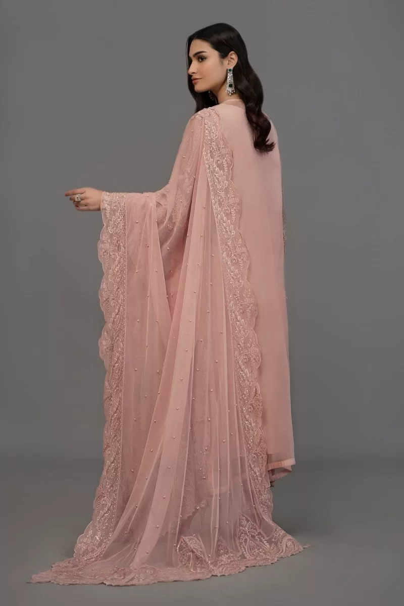 Maria.b Evening Wear Mbroidered Outfit Ash Pink Mbds-2505Ap