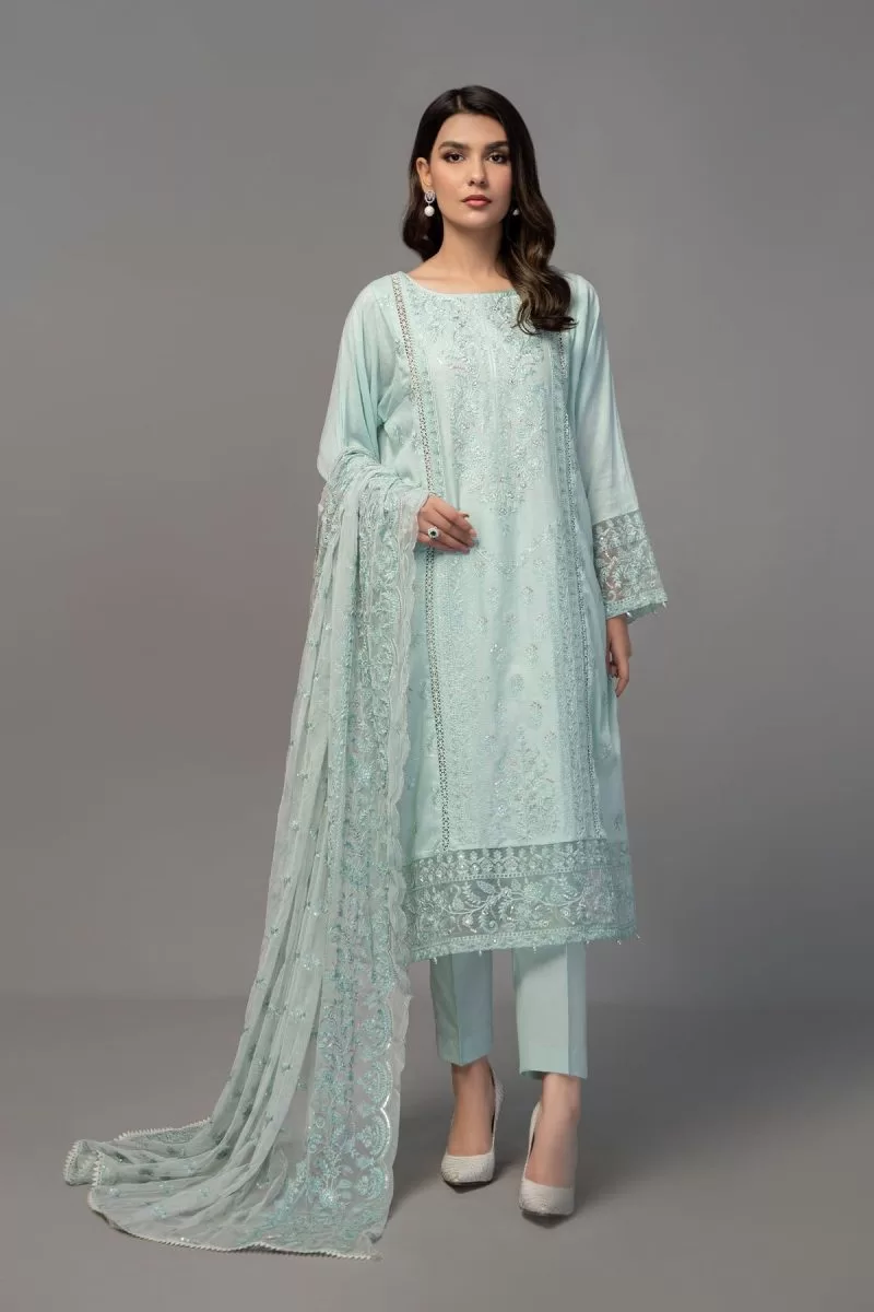 Maria.b Casual Wear Aqua Green Outfit Mbdw-Ef2351Ab