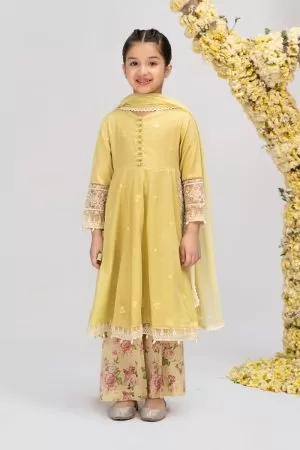 Maria.b Kid’s Wear Lime Yellow Suit Mbkd-Ea2304Ly
