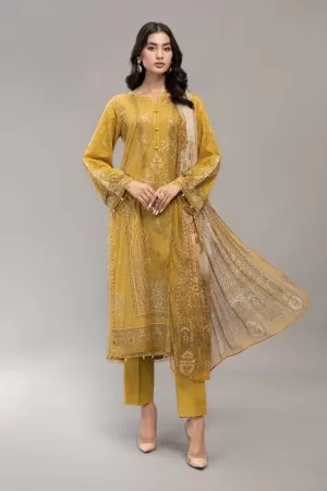 Maria.b Casual Wear Mustard Outfit Mprint Mbmp-1805My
