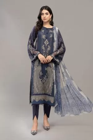 Maria.b Casual Wear Indigo Outfit Mprint Mbmp-1805Ib