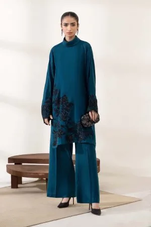 Maria.B Casual Wear Teal Blue Outfit MBDW-W2328TB