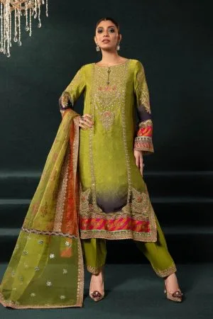 Maria.B Evening Wear Apple Green Outfit MBSF-EA2320AG