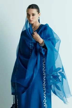 Zara Shahjahan Premium Raw Silk Suit ZSZC-2028 Blue