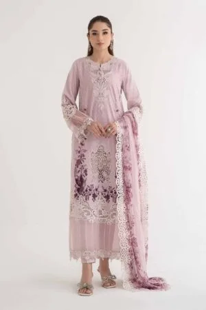 Mariab Lilac Dobby Lawn Embroidered Suit Mbds-Ef24D14Al